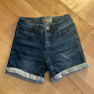 Navy Summer Jean Shorts